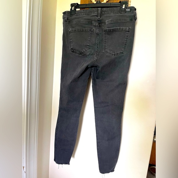 Kut from the Kloth High Rise Skinny Ankle Connie Black Jeans, Women’s Sz 8 - Picture 3 of 12